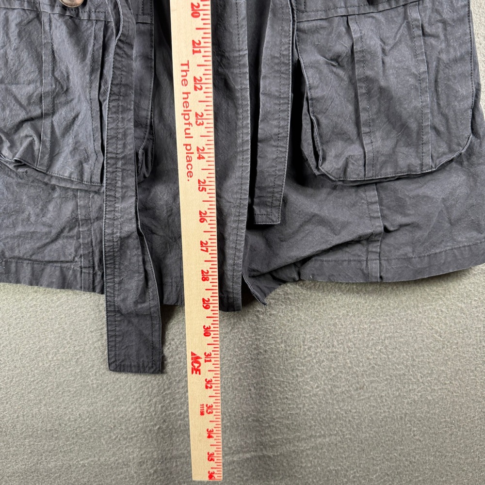 Robert Kitchen Jacket Women XS Belted Military Style‎ Utility Pockets Gothic - Picture 5 of 10